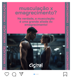 Post representativo de Rede Social